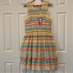 Plenty by Tracy Reese NWT Anthropologie Sunglow Embroderied Dress Sz 14
